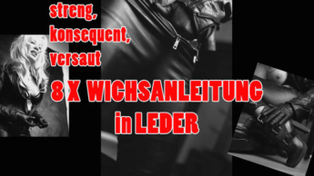 Unglaublich! 8 Wichsanleitungen in Leder!!!