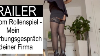 TRAILER: Femdom Rollenspiel – Mein Bewerbungsgespräch in deiner Firma