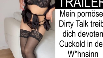 TRAILER: Mein pornöser Dirty Talk treibt dich devoten Cuckold in den W.