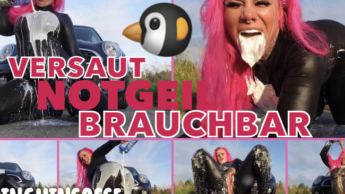 VERSAUT NOTGEIL BRAUCHBAR mit pinguinsosse