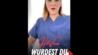 Heiße Krankenschwester gibt geile Wichsanleitung!!!