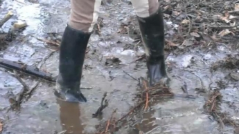 Reitstiefel Pfütze Fetisch