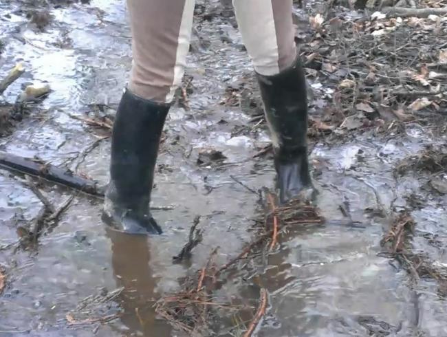 Reitstiefel Pfütze Fetisch