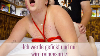 Ich werde gefickt und mir wird reingespritzt