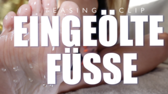 POV – Eingeölte Füße