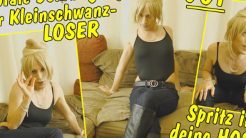 Totale Demütigung für Kleinschwanz-Loser! Spritz in deine Hose! JOI