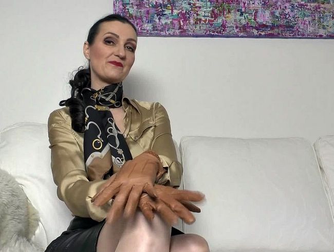 Vintage Handschuhe Ohrfeigen Behandlung und mehr POV