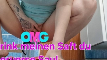 Mitten in deine Fresse du perverse Sau