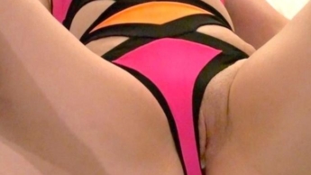 Pink Monokini fucked in Paris