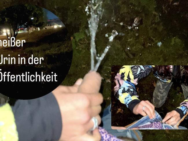 RAUCHIGER PISSE-SQUIRT im ÖFFENTLICHEN Park!