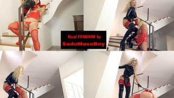 Als Sissy Slut von Slavena ins Maul gefickt