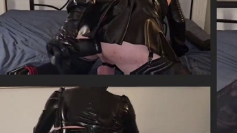 GODDESS Videobefehl|Latexmuse HART ANAL gefickt und darf nicht kommen