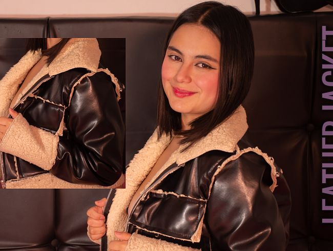 (TURN UP THE VOLUME) leather jacket with wool GREAT FETISH!!!!