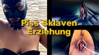 Piss Sklaven Erziehung! Maul auf! Ich muss pissen! Und du wirst schlucken! Toilettensklave! Klomaul!