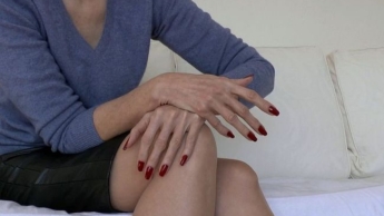 Lange natürliche rote Fingernägel, Joi Lady Victoria