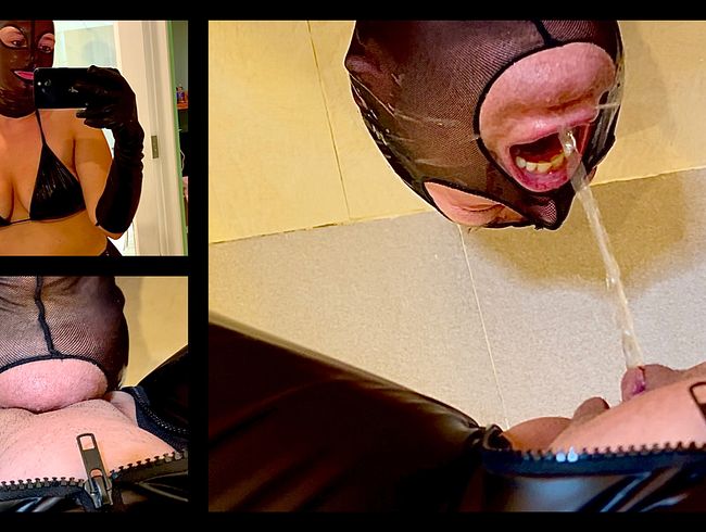 Maul auf! Toilettensklaven Erziehung! Natursekt! Facesitting! Sauber lecken! Sklave wird vollgepisst