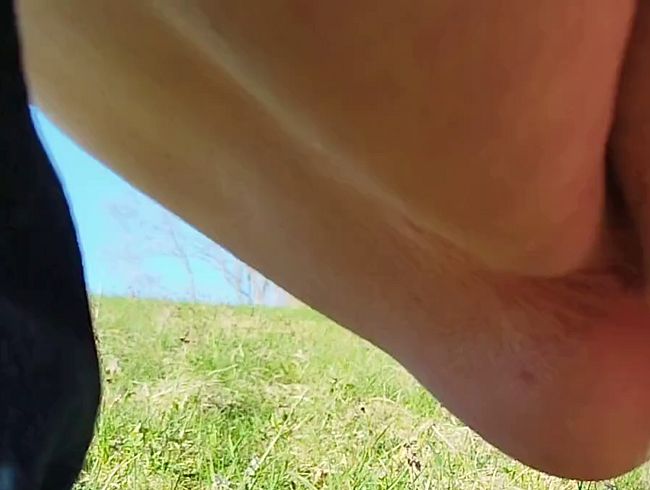 In freier Natur meinem geilen Bedürfnis nachgegeben
