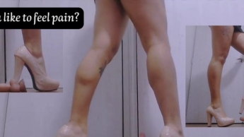 Spezielle Therapie für deinen Schwanz mit meinen Fersen