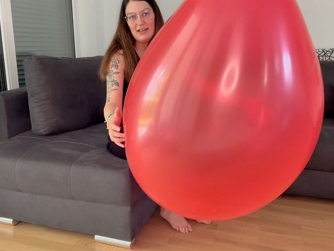 Der riesige Ballon platzt mir unterm Arsch weg
