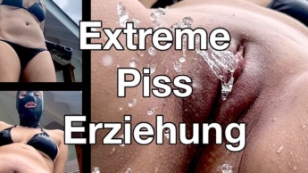Extreme Piss Erziehung! Du öffnest dein Maul, ich pisse hinein! Und dabei wirst du wichsen! LOS!