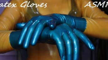 Latexhandschuhe-Fetisch und ASMR