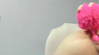 My ass is very tight, I try to expand it with my finger and then with my spongy anal plug.
