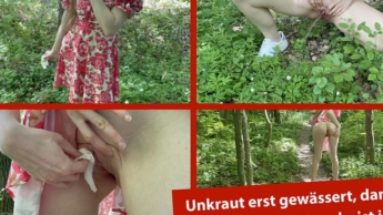 Pflanzen-Dominanz: Erst golden geduscht, dann mit Sneakers zermalmt