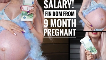Gib mir dein Gehalt! FinDom von schwangerer Blondine