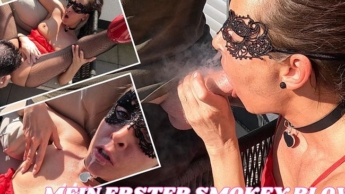 HARDCORE PUBLIC?! MEIN ERSTER Smokey Blowjob direkt auf dem Balkon!!
