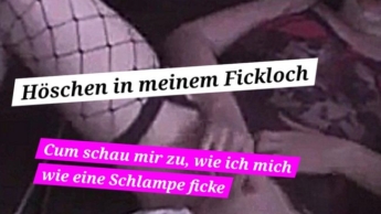 Höschen vollstopfende maskierte Schlampe (volles weißes Höschen in meinem Fickloch)