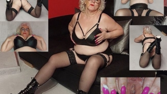 In den neuen heißen Leder Dessous bereit und geil fürs Date!!!