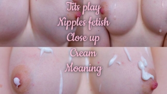 Kleine Titten und Nippel Fetisch! Nippel Spielen Nahaufnahme