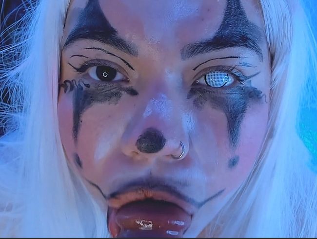 Teuflischer Clown, verzehre deinen Schwanz, das Ende ist böse