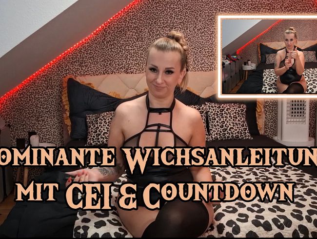 Dominante Wichsanleitung für Sklaven mit CEI & Countdown