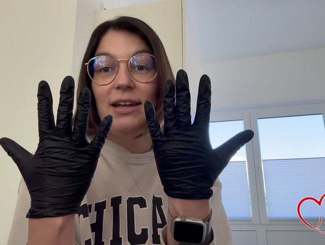 Latex Handschuhe Wichsanweisung für Loser