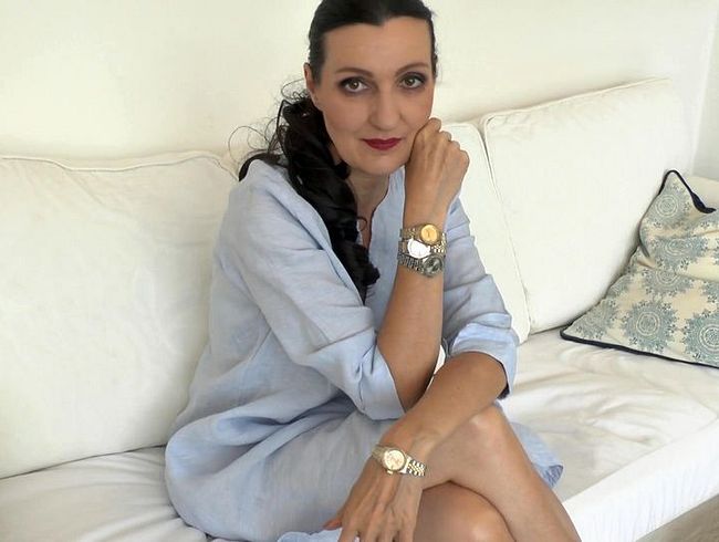 Treffen bei Stiefmutter, warten auf Stiefsohn, Uhrenfetisch, Lady Victoria