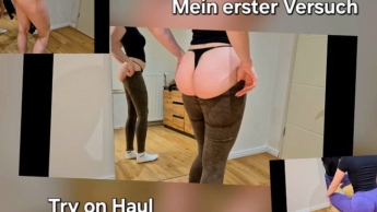 Try On Haul ! Mein erstes mal ! Leggings vor der Cam anprobieren!