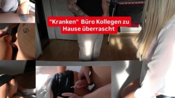 „Kranken“ Kollegen zu Hause Überrascht …. Kontrolle man anders !!