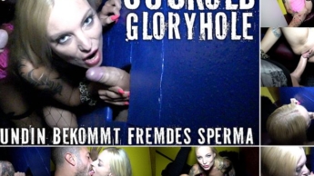 CUCKOLD GLORYHOLE – Ex-Freundin bekommt fremdes Sperma