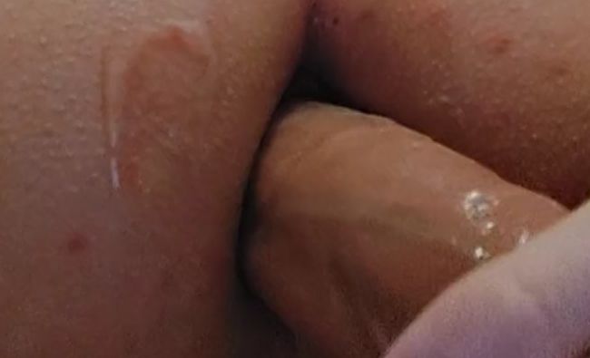 Dicker Dildo in meinem Arsch!