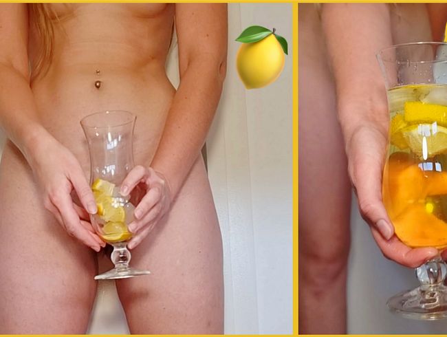 Ich mach dir eine Limonade mit Eiswürfeln und Zitrone… mit meiner Pisse