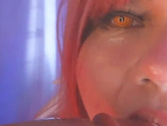 mehr Spucke sexy Augen