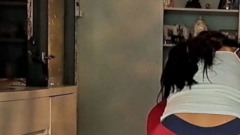 Spitting and Facesitting with hot Leggings