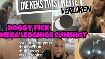 Die KEKS TWIST Wette | Doggy Fick mit Mega LEGGINGS CUMSHOT