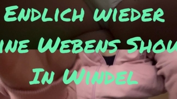 Endlich wieder eine webcam Show in Windel