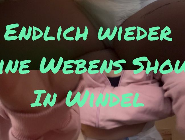 Endlich wieder eine webcam Show in Windel