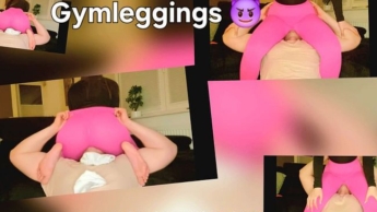 Facesitting in sexy pinker Gymleggings ! DU gehörst mir !