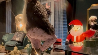 Fick mich in meiner neuen Fell Jacke!