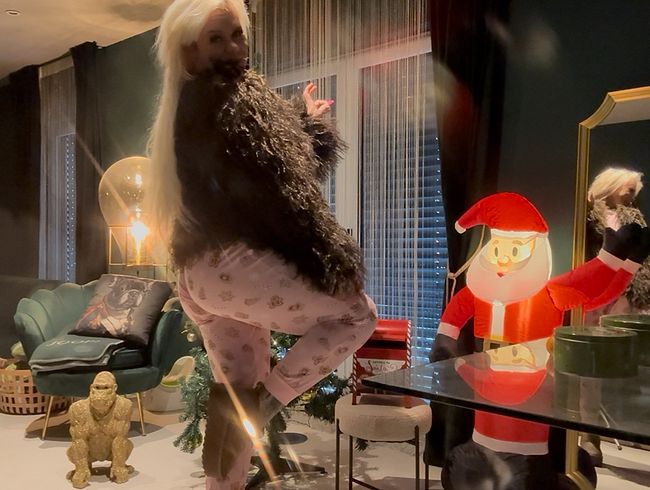 Fick mich in meiner neuen Fell Jacke!