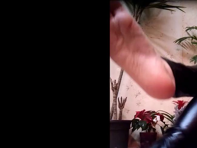 Fußanbetung, Wetlookleggings